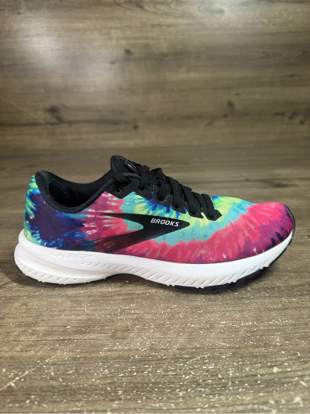 Brooks Launch 7 Womens 10 B Running Shoes Tie Dye Multicolor Sneakers 120322